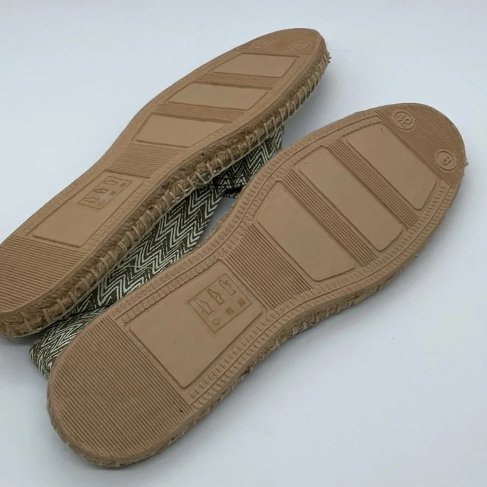 Rule London slip-on espadrilles in green aztec print